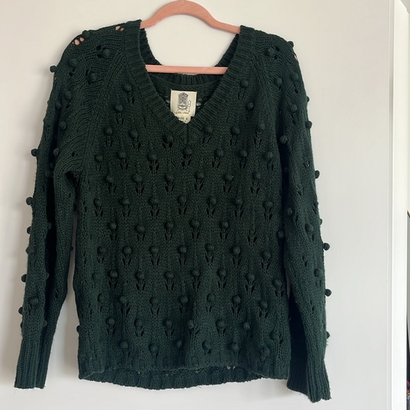 ANTHROPOLOGIE LILI’S CLOSET VNECK SWEATER - Picture 2 of 3